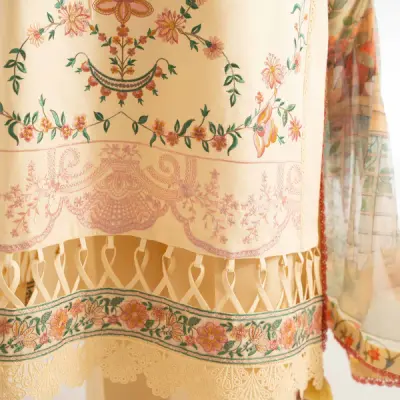 3 Piece - Digital Printed Embroidered Suit