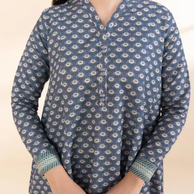 3 Piece - Embroidered Light Khaddar Suit