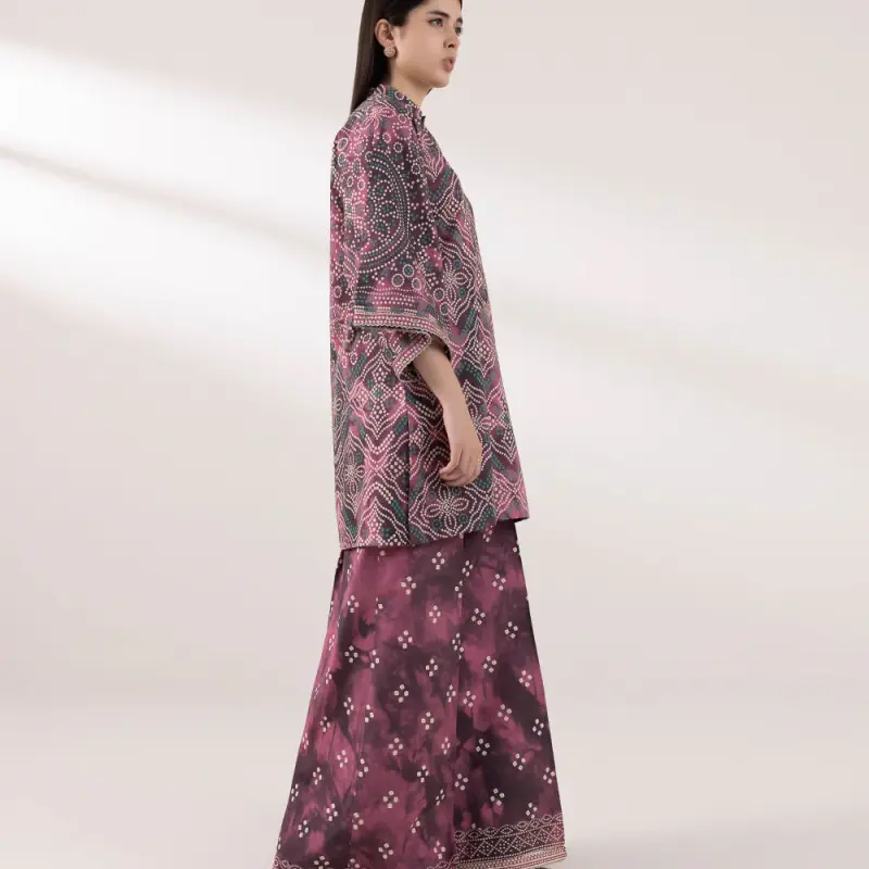 2 Piece - Printed Cambric Suit