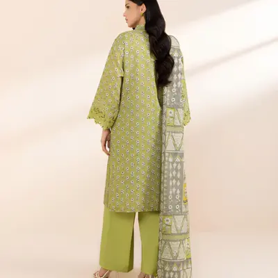 3 PIECE EMBROIDERED CAMBRIC SUIT