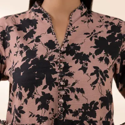 3 Piece - Printed Khaddar Suit