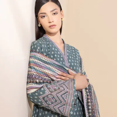 3 Piece - Light Khaddar Suit