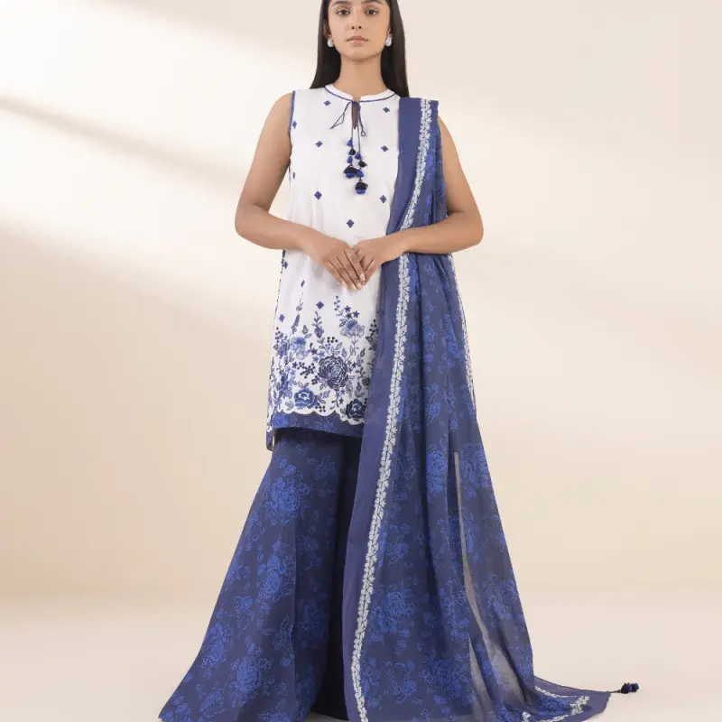 3 Piece - Embroidered Lawn Suit