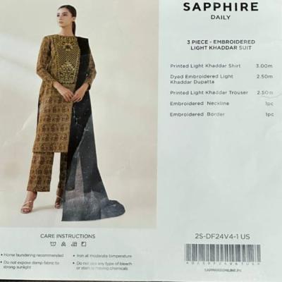 3 Piece Embroided Khaddar