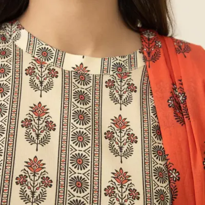 3 Piece - Printed Lawn Suit