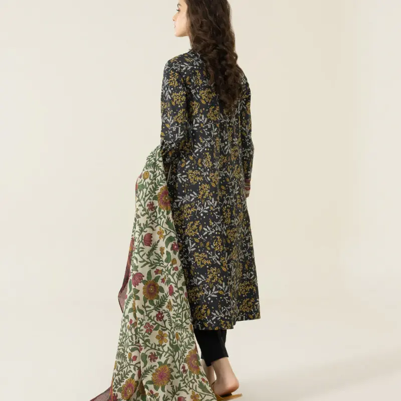 3 Piece - Printed Lawn Suit
