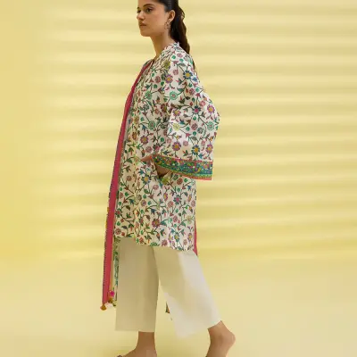 3 Piece - Printed Lawn Suit