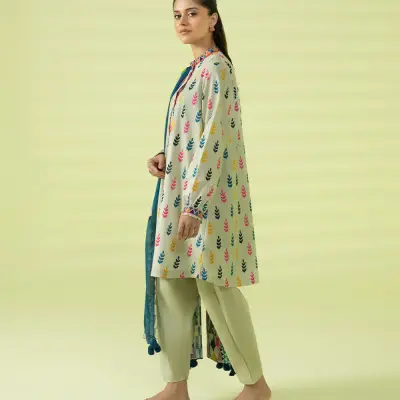 3 Piece - Printed Lawn Suit