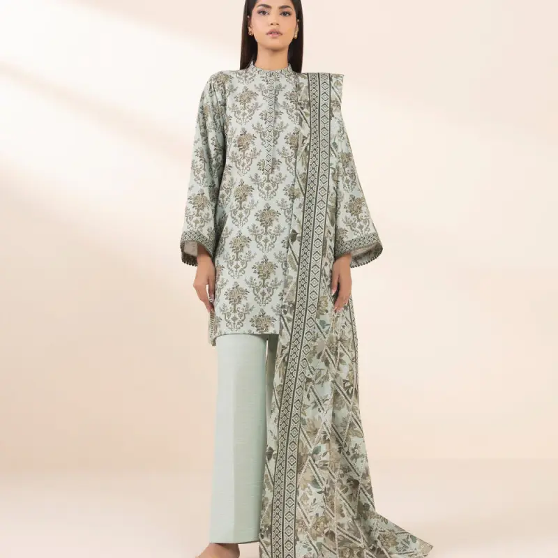 3 PIECE - PRINTED KHADDAR SUIT