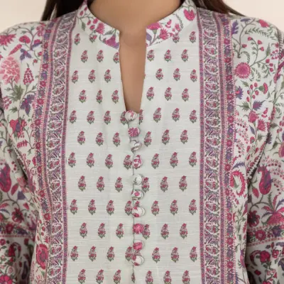 3 Piece - Printed Khaddar Suit