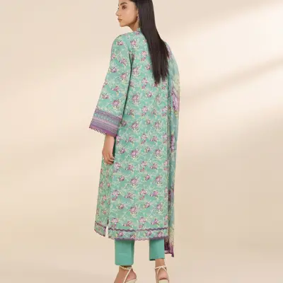 3 Piece - Embroidered Khaddar Suit